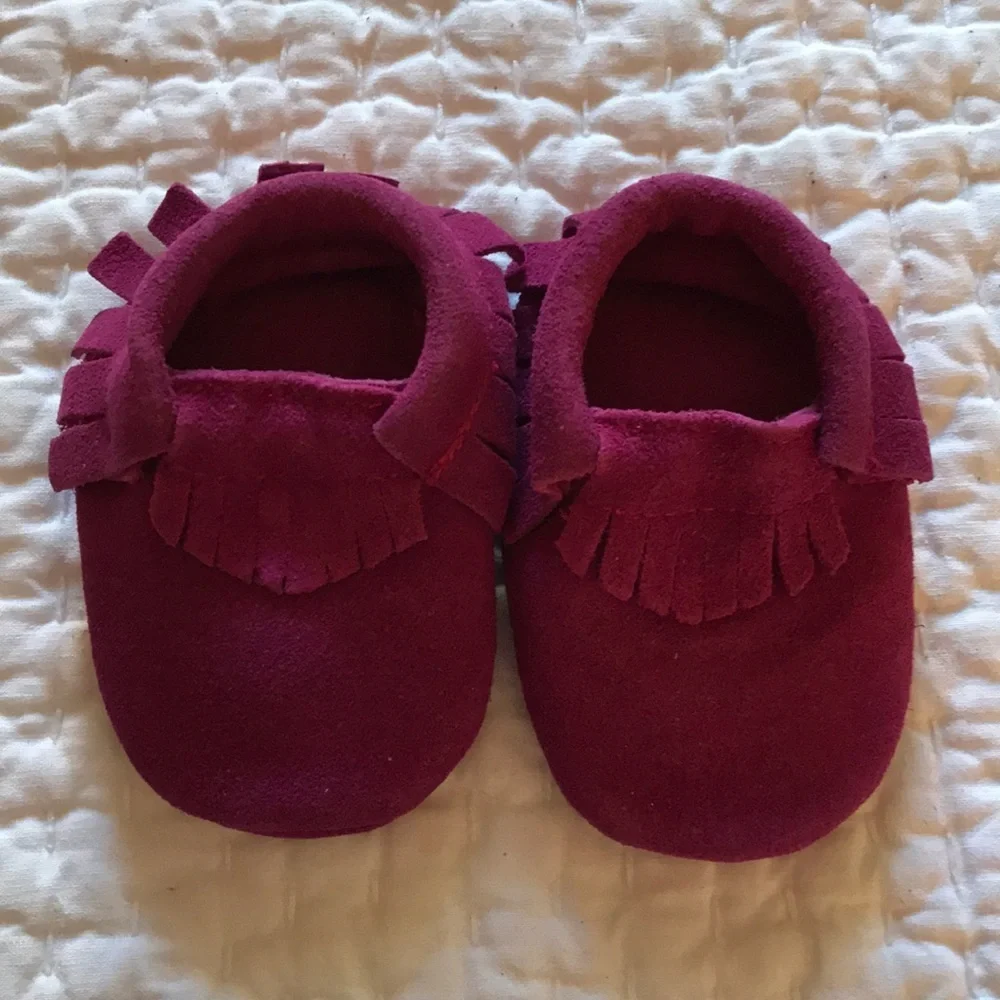 3/$20 NWT Baby Suede Fringe Moccasin Bootie